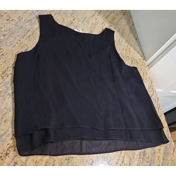 Vtg Kathleen Sommers Rayon Sleeveless Round Neck Tank Top Sz M Layered USA - Picture 11 of 12